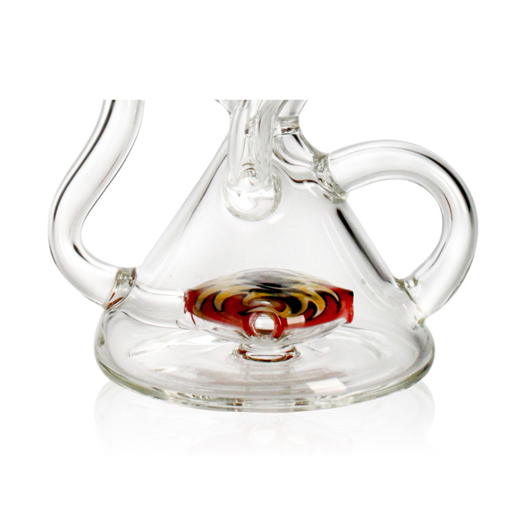 Hittn Recycler Bong with American Color 6.7''