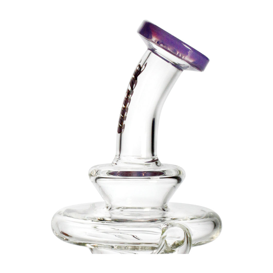 Hittn Recycler Bong with American Color 6.7''