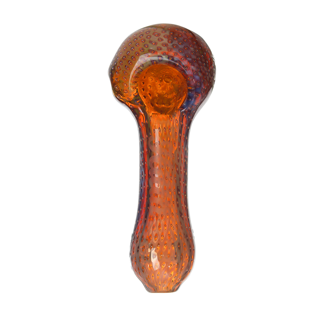 Hittn Silver Fumed Bubble Trap Spoon Pipe 4.1''