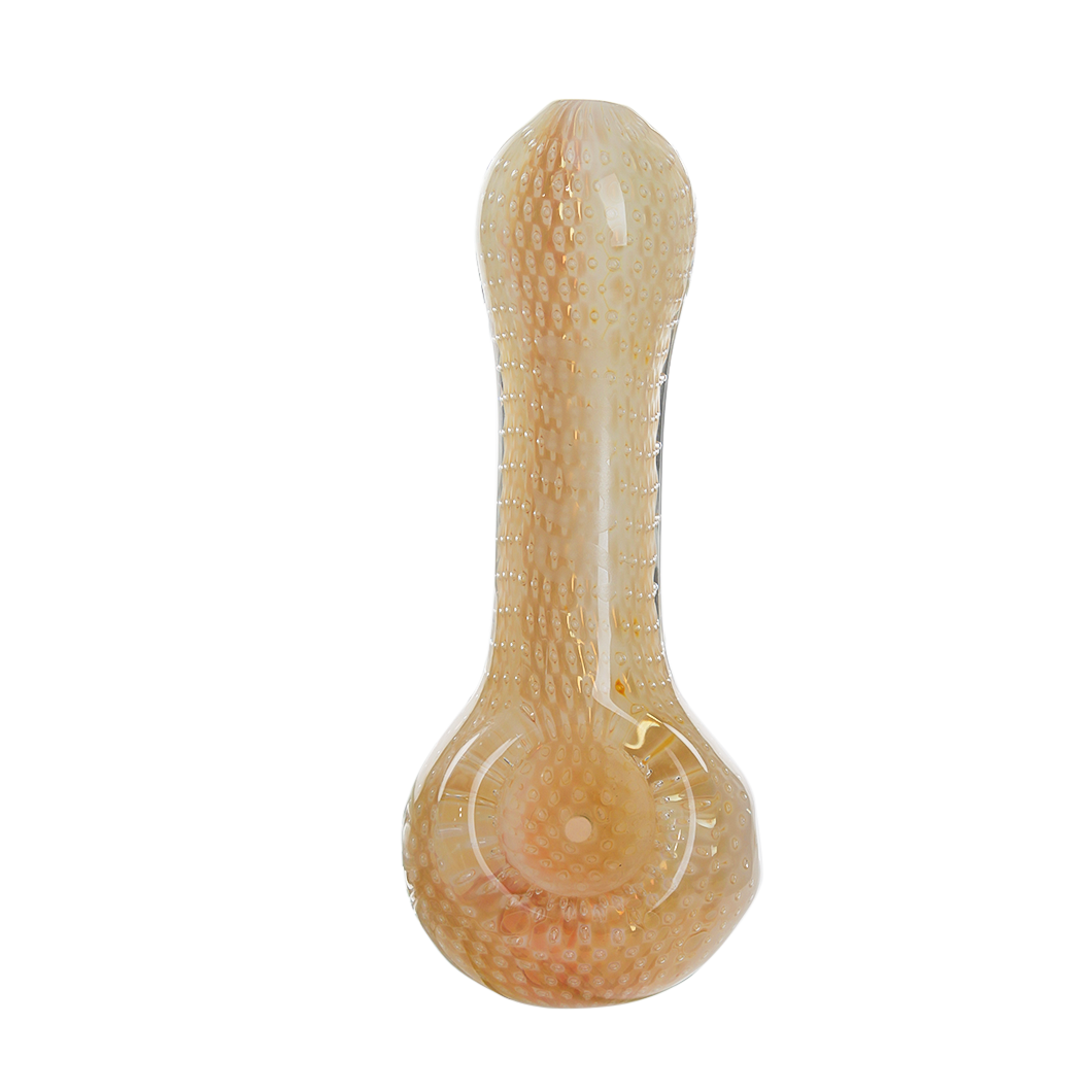 Hittn Silver Fumed Bubble Trap Spoon Pipe 4.1''