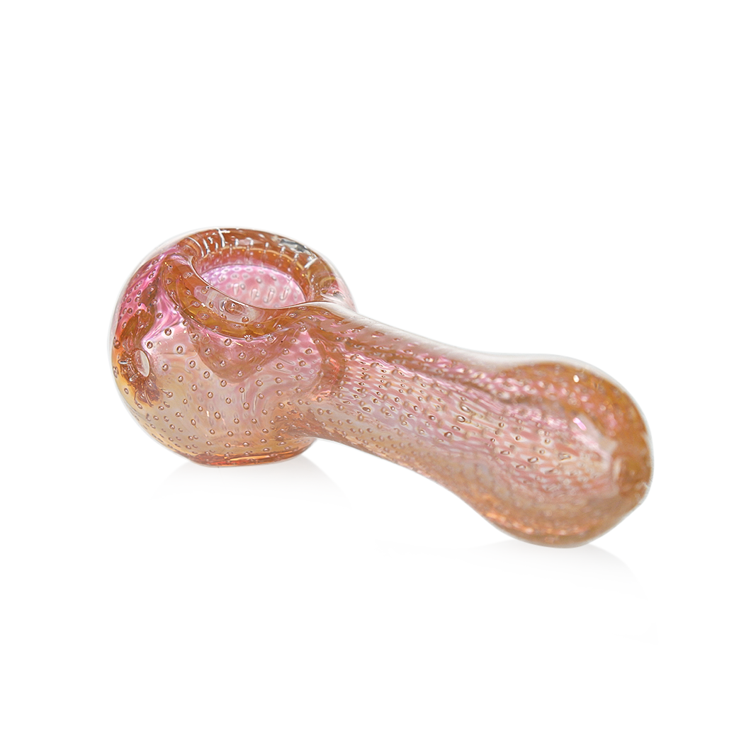 Hittn Silver Fumed Bubble Trap Spoon Pipe 4.1''