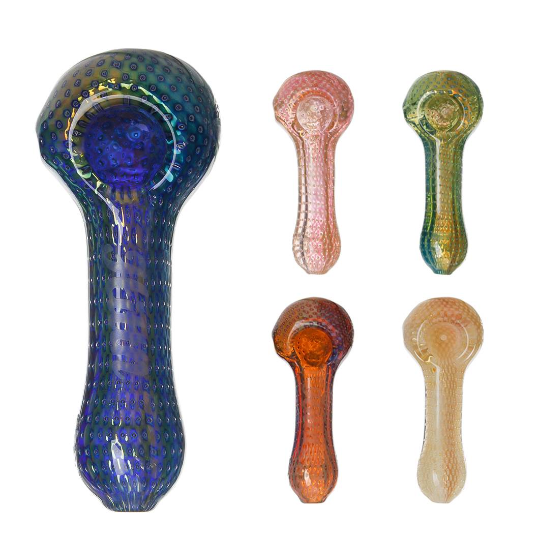Hittn Silver Fumed Bubble Trap Spoon Pipe 4.1''