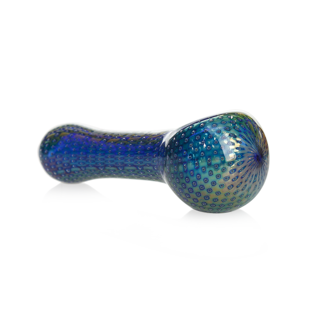 Hittn Silver Fumed Bubble Trap Spoon Pipe 4.1''