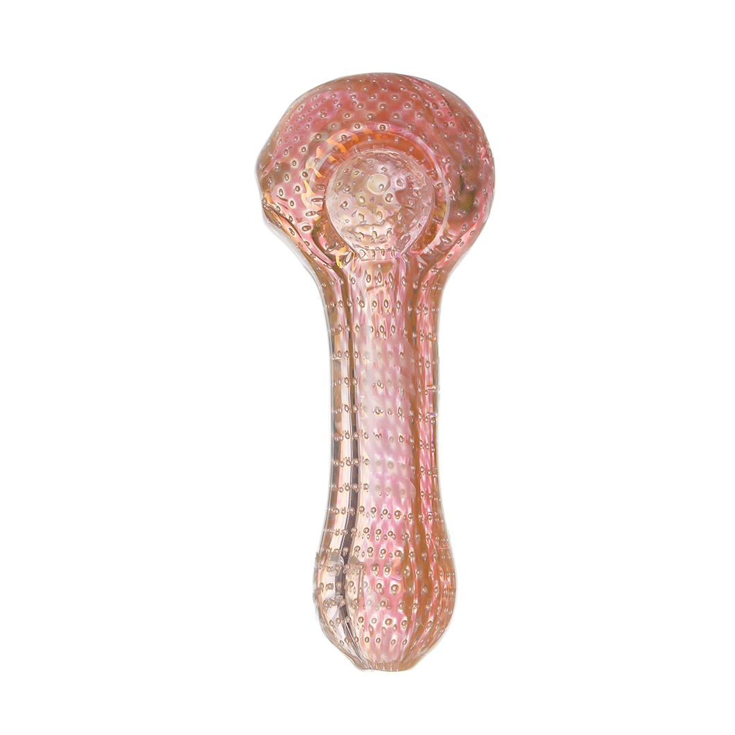 Hittn Silver Fumed Bubble Trap Spoon Pipe 4.1''