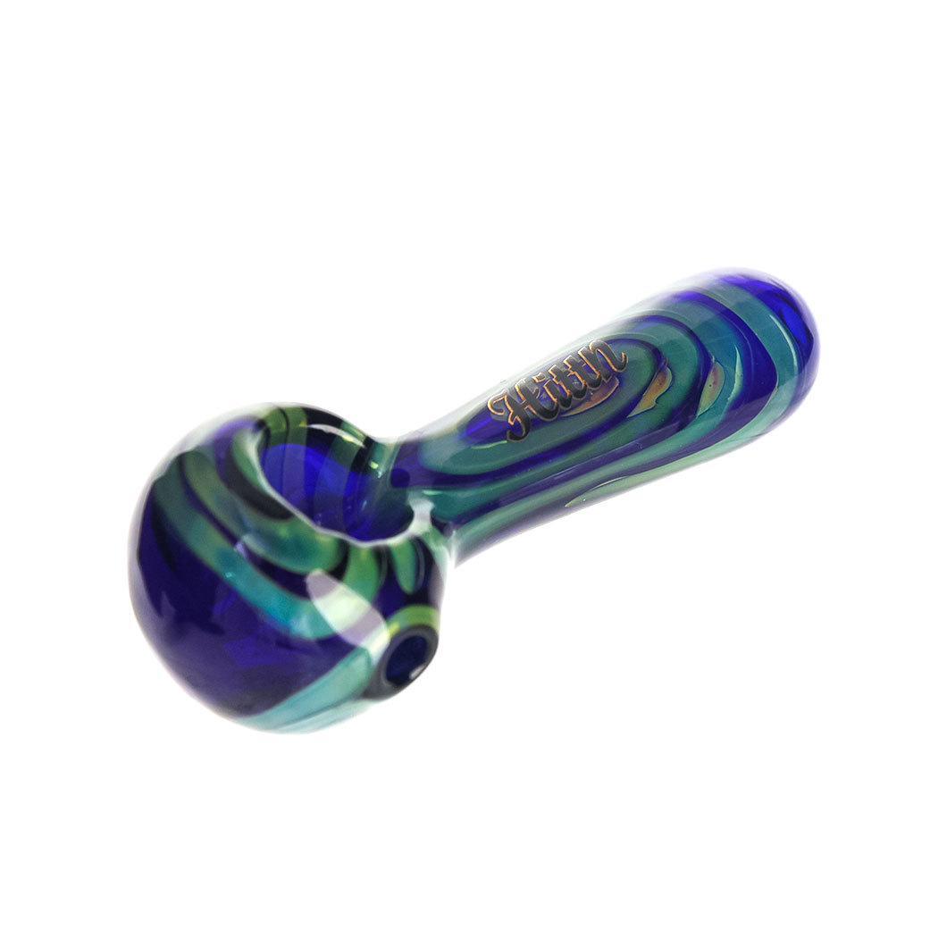 Hittn Silver Fumed Spoon Hand Pipe 4''