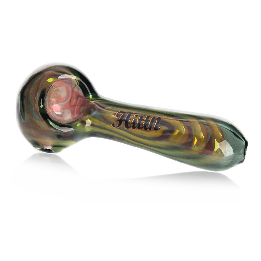 Hittn Silver Fumed Spoon Hand Pipe 4''