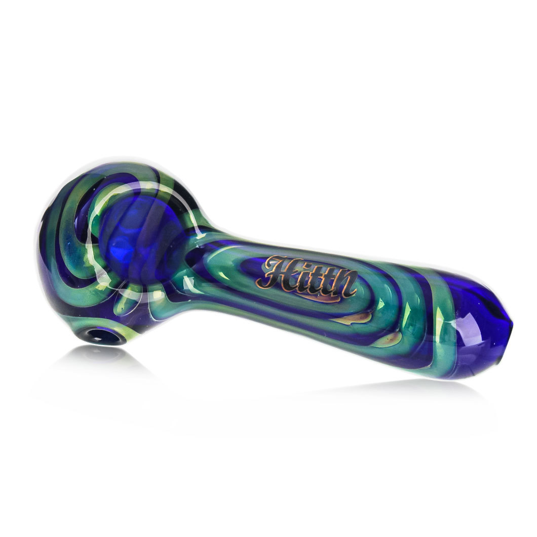 Hittn Silver Fumed Spoon Hand Pipe 4''