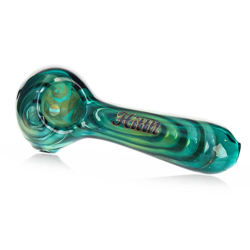 Hittn Silver Fumed Spoon Hand Pipe 4''