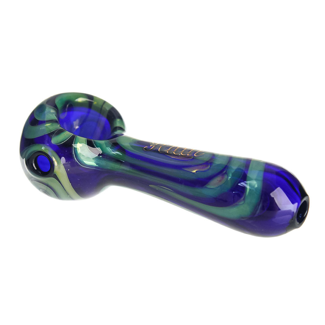 Hittn Silver Fumed Spoon Hand Pipe 4''