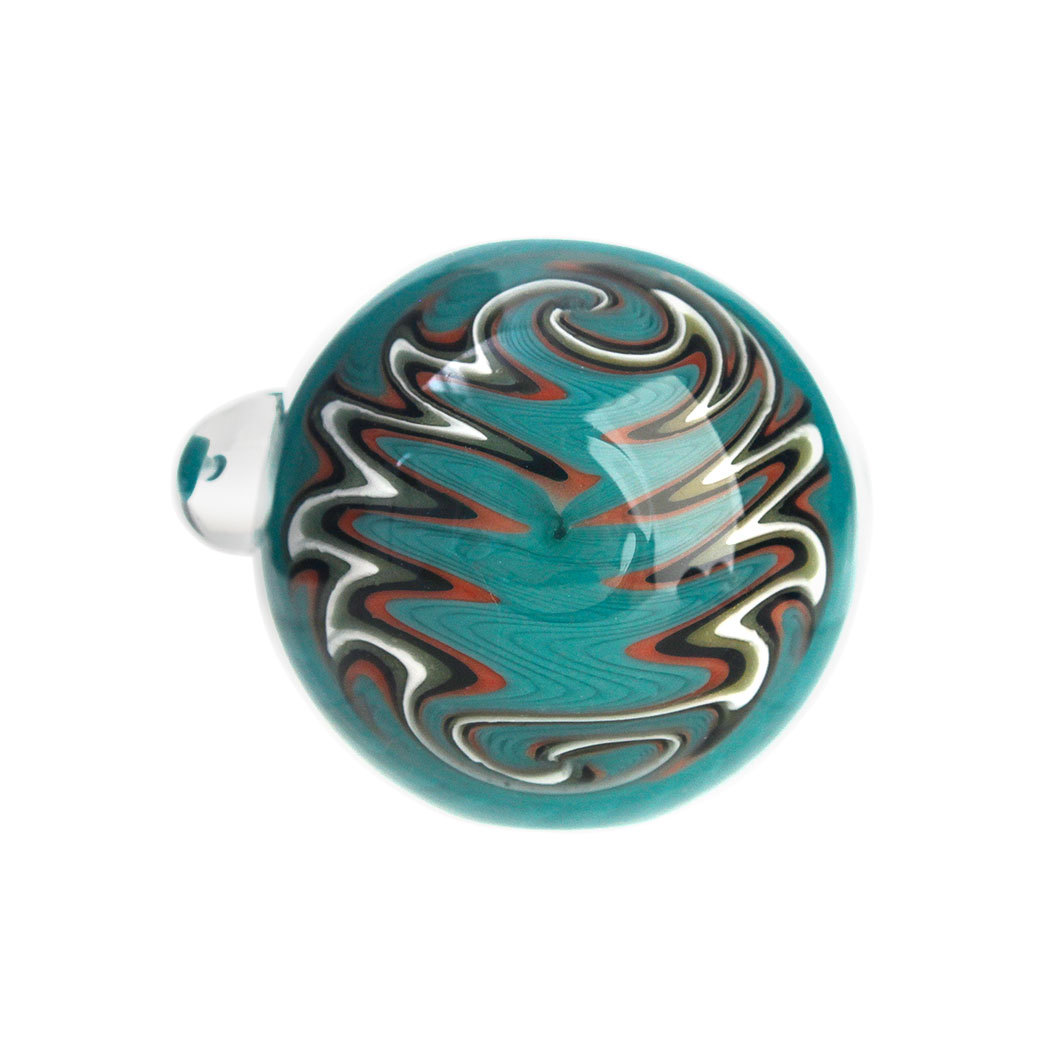 Hittn Wig Wag American Color Glass Spoon Pipe 4.7''