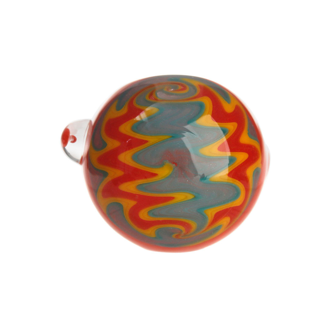 Hittn Wig Wag American Color Glass Spoon Pipe 4.7''