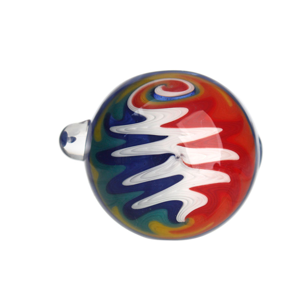Hittn Wig Wag American Color Glass Spoon Pipe 4.7''
