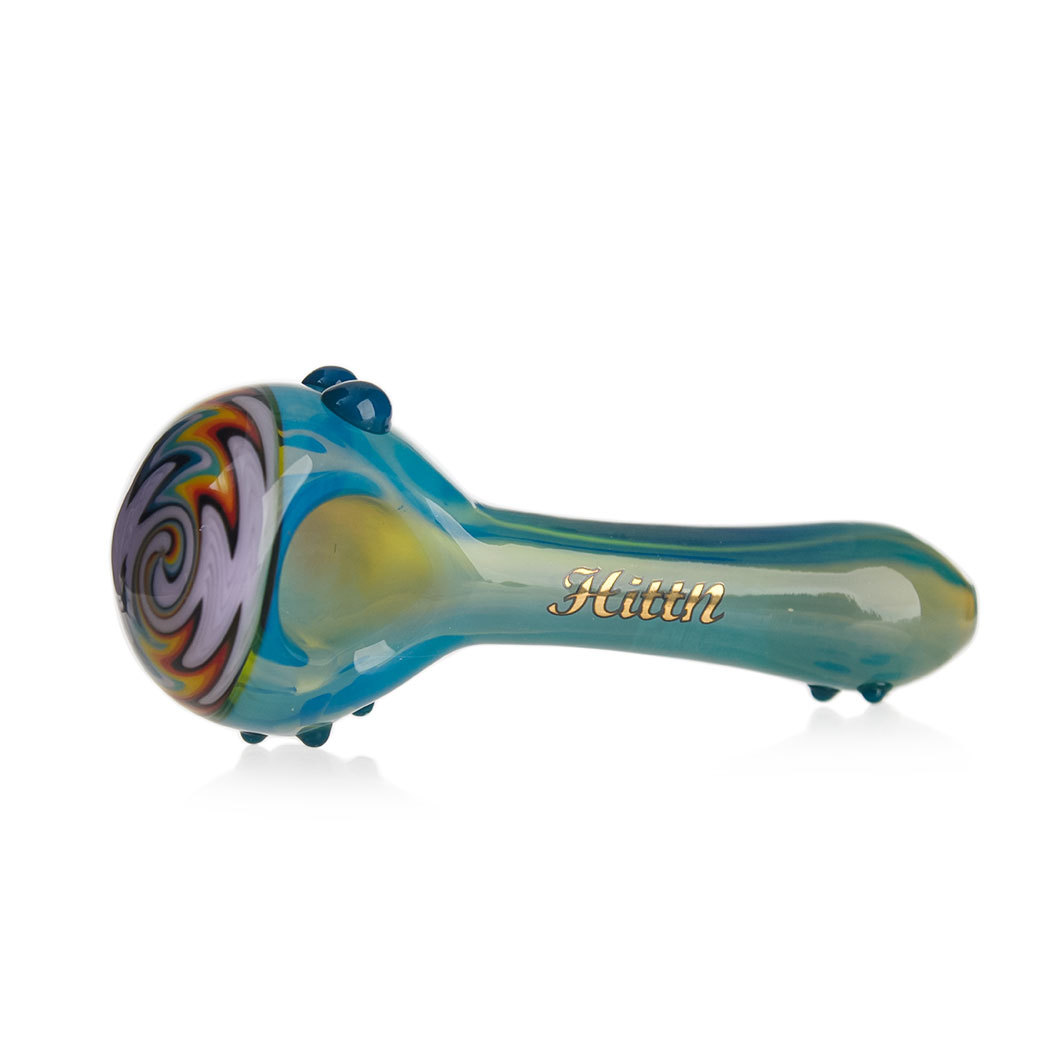 Hittn Wig Wag Silver Fumed Hand Pipe 4.1''