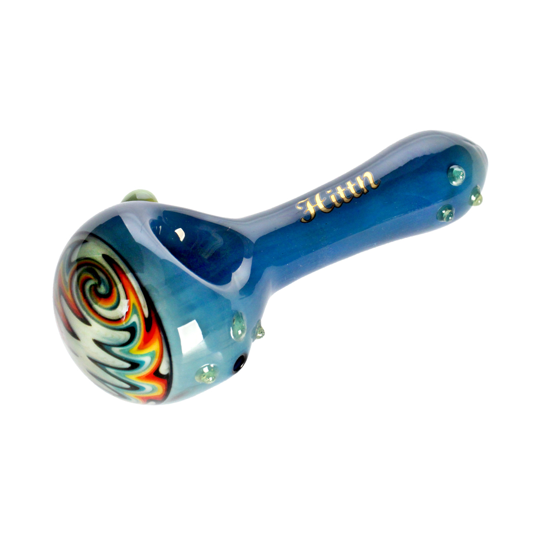 Hittn Wig Wag Silver Fumed Hand Pipe 4.1''