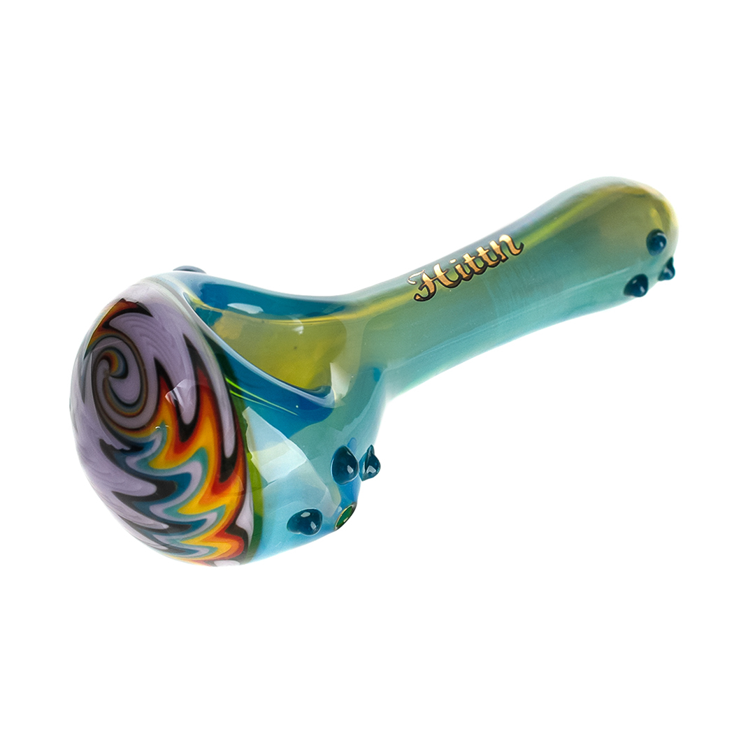 Hittn Wig Wag Silver Fumed Hand Pipe 4.1''