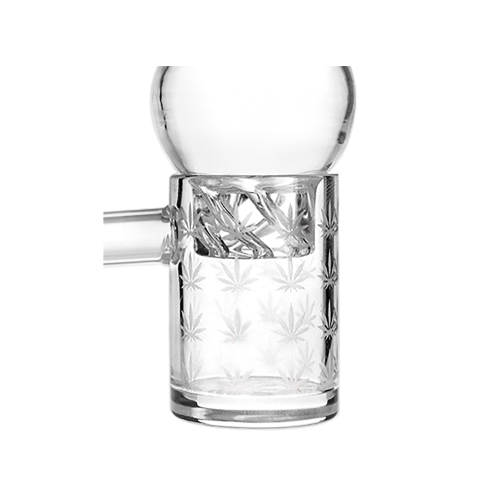 Hittn Sandblasted Leaf Quartz Banger 14mm Male Joint