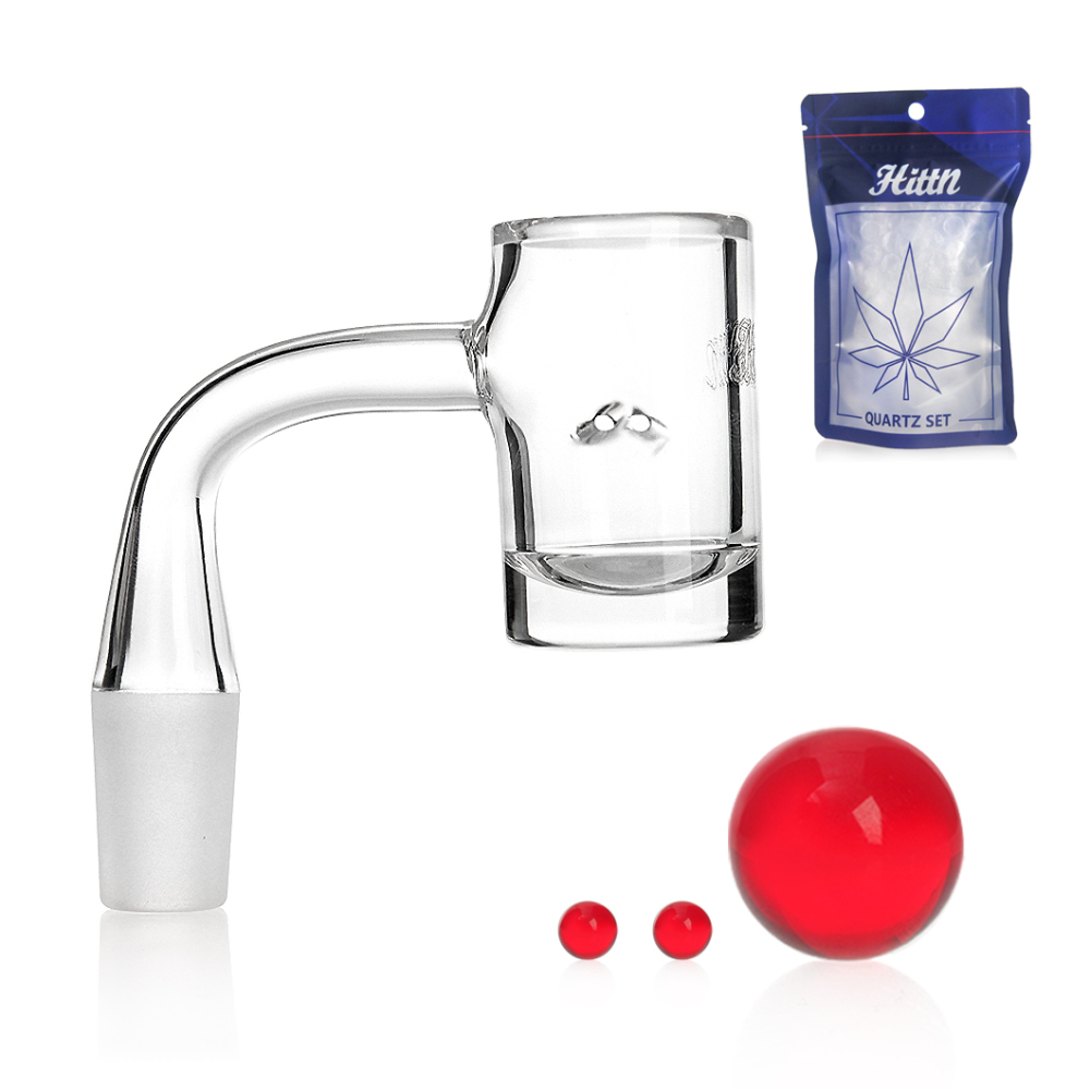 Hittn 14mm Helix Quartz Banger with Balls