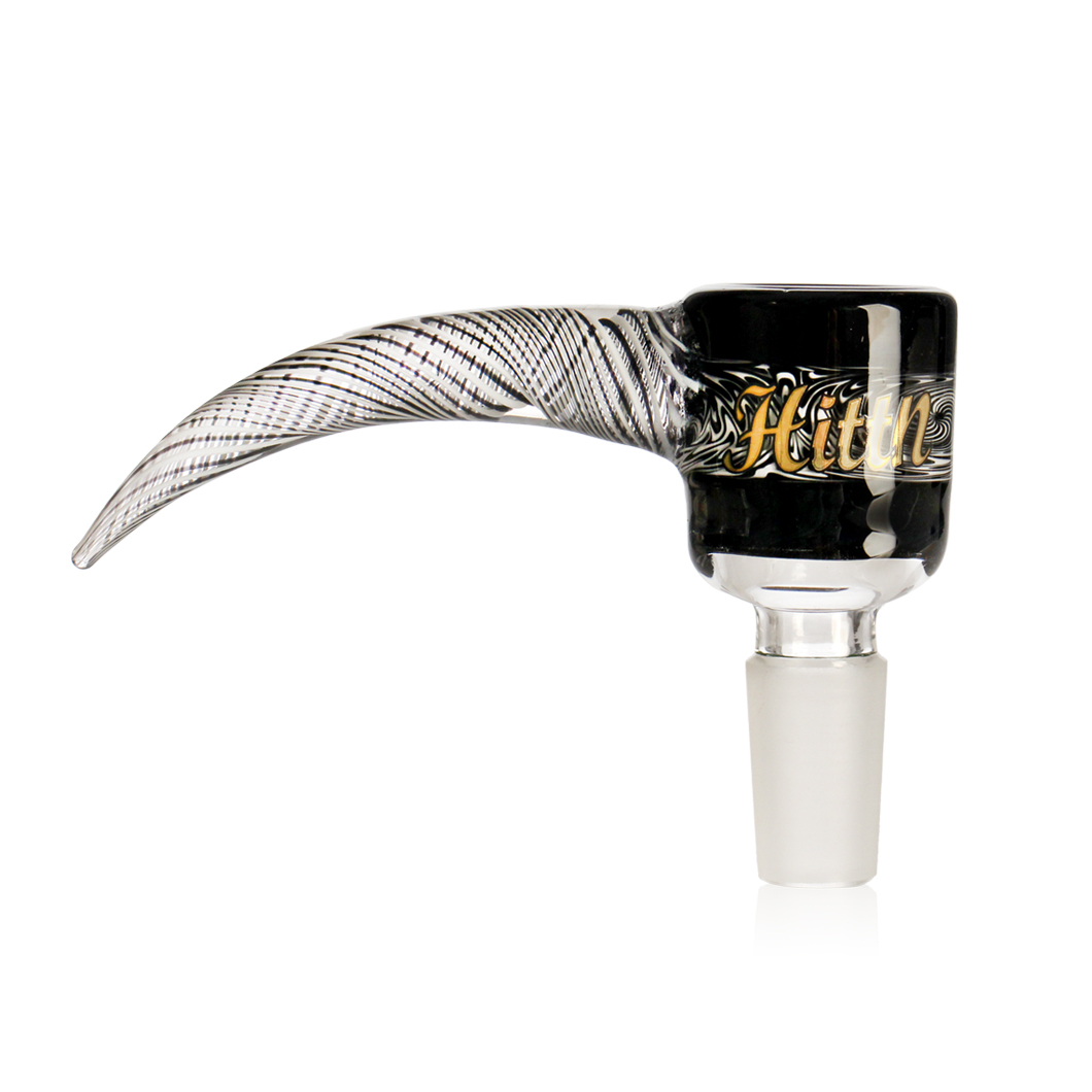 Hittn American Color Glass Horn Bong Bowl Piece