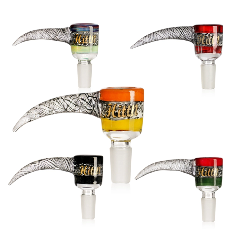 Hittn American Color Glass Horn Bong Bowl Piece