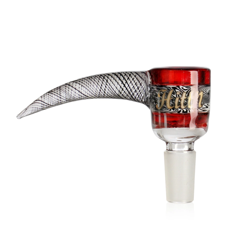 Hittn American Color Glass Horn Bong Bowl Piece