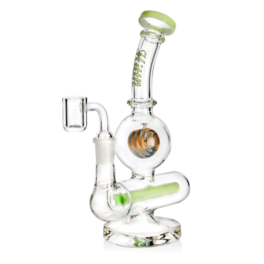Hittn 8'' Inline Perc Dab Rig American Color