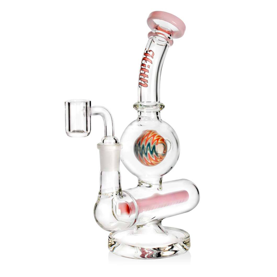 Hittn 8'' Inline Perc Dab Rig American Color