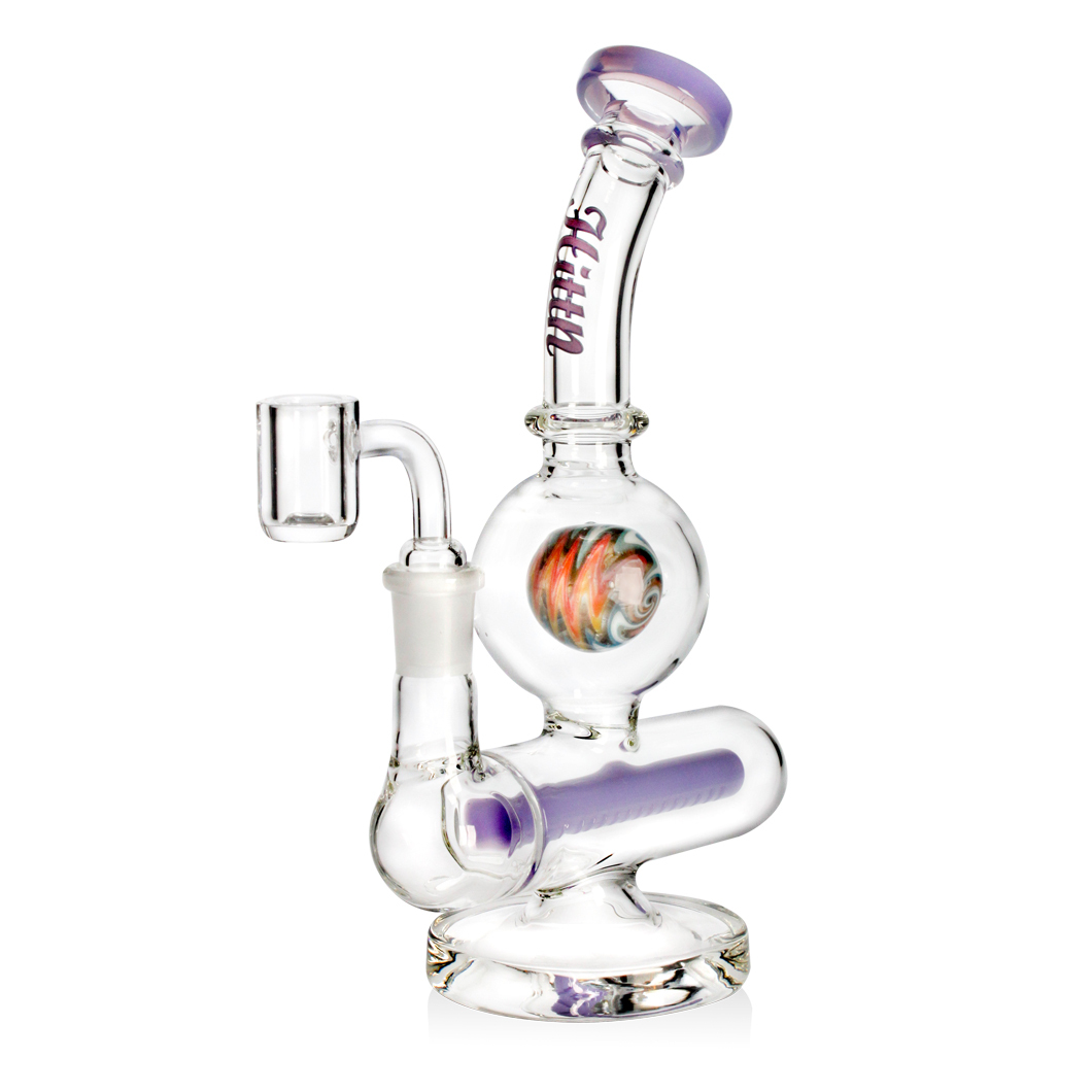 Hittn 8'' Inline Perc Dab Rig American Color