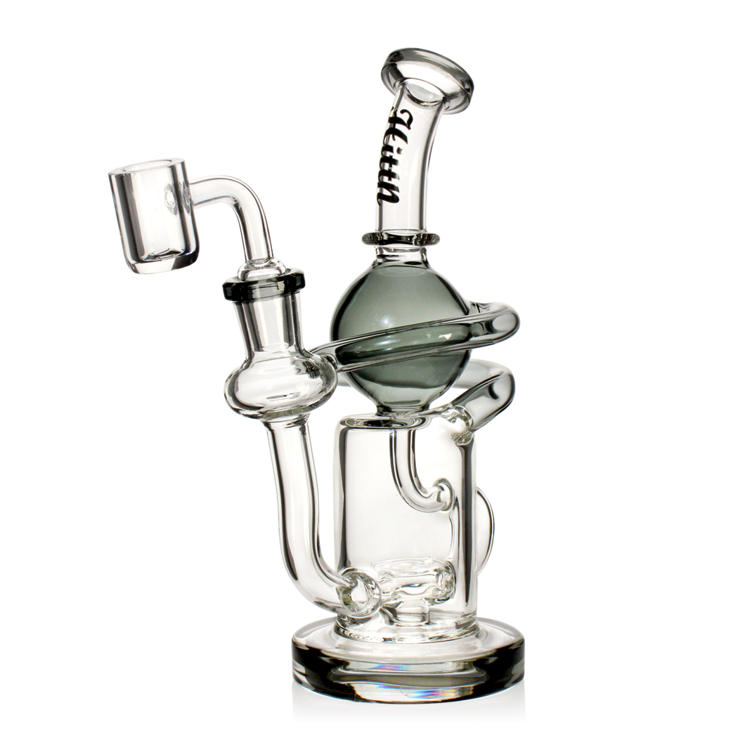 Hittn Glass 7.5'' Recycler Dab Rig with 14mm Quartz Banger