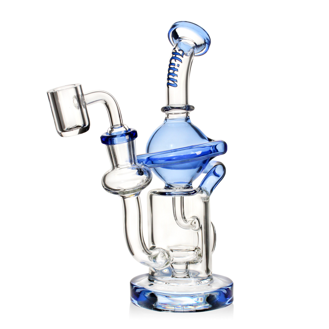 Hittn Glass 7.5'' Recycler Dab Rig with 14mm Quartz Banger
