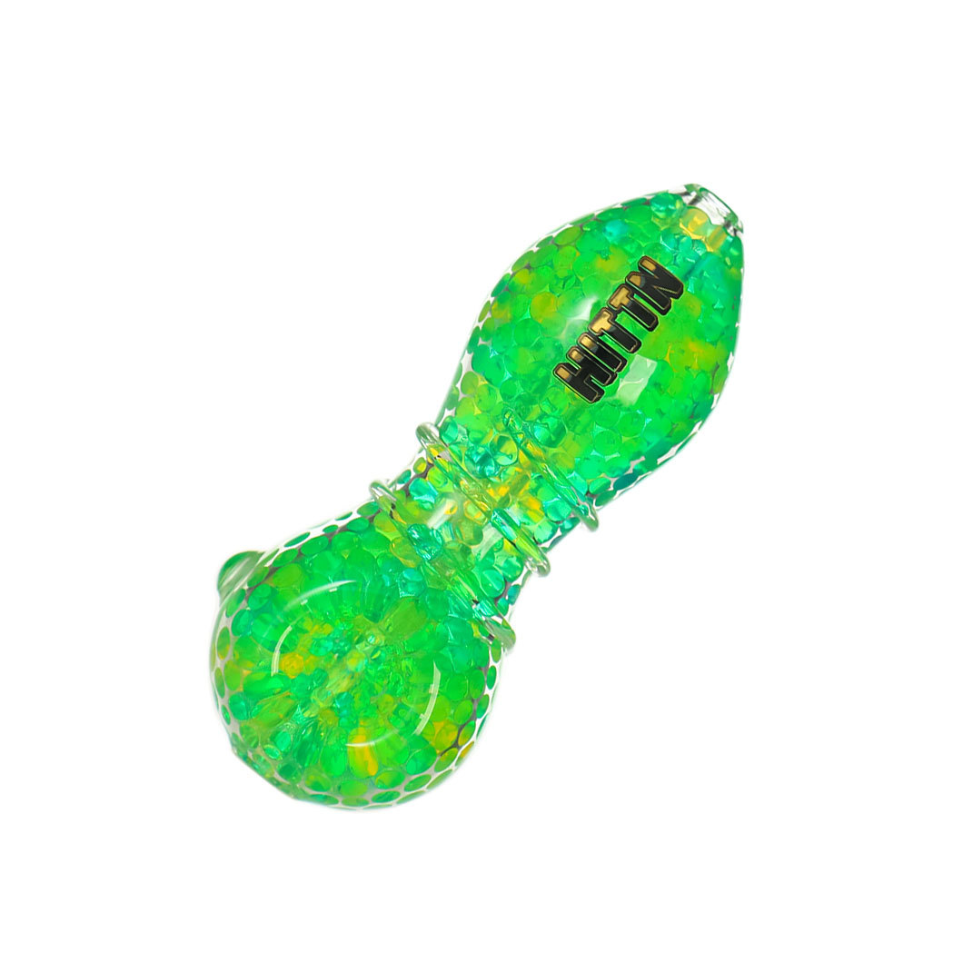 Hittn Water Beads Freezable Glass Pipe 4''