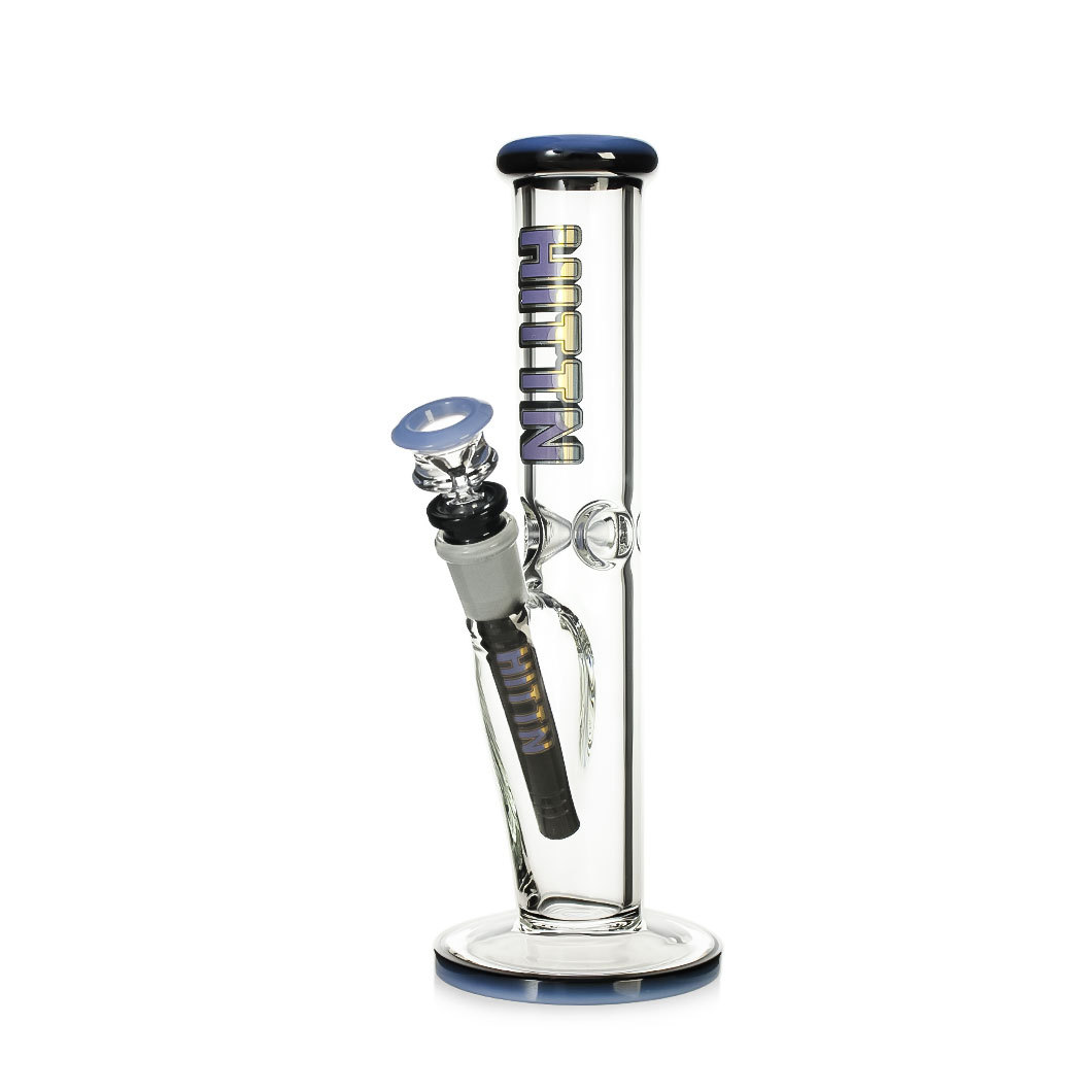 Hittn 10'' Milk Colors Straight Tube Bong with Ice Catcher