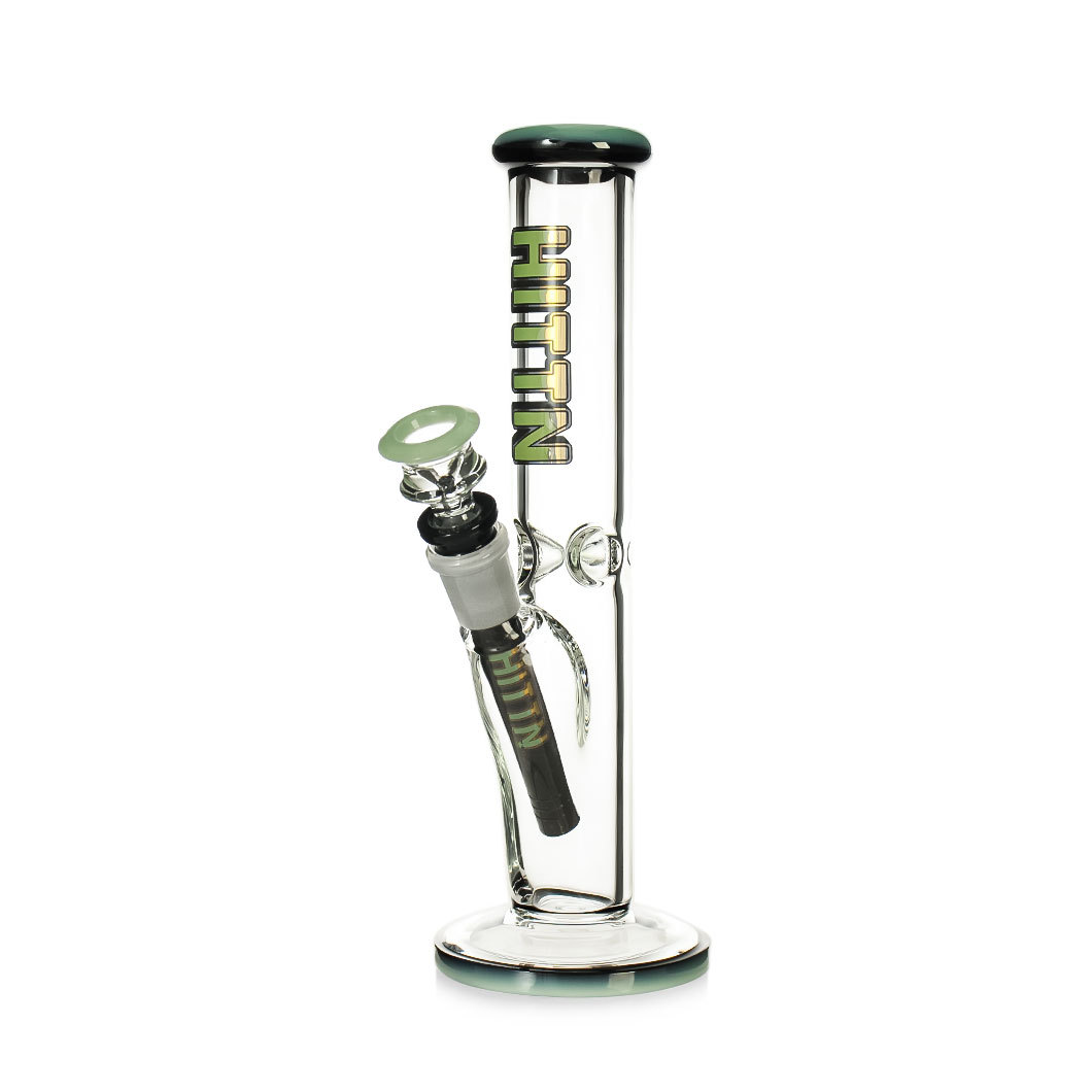 Hittn 10'' Milk Colors Straight Tube Bong with Ice Catcher