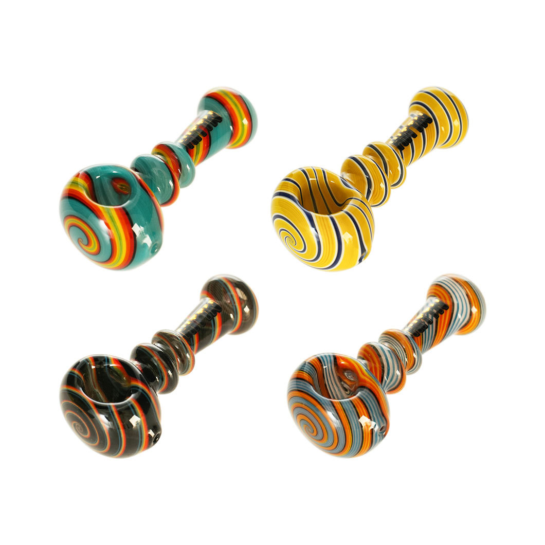 Hittn American Color Glass Spoon Pipe 3.9''