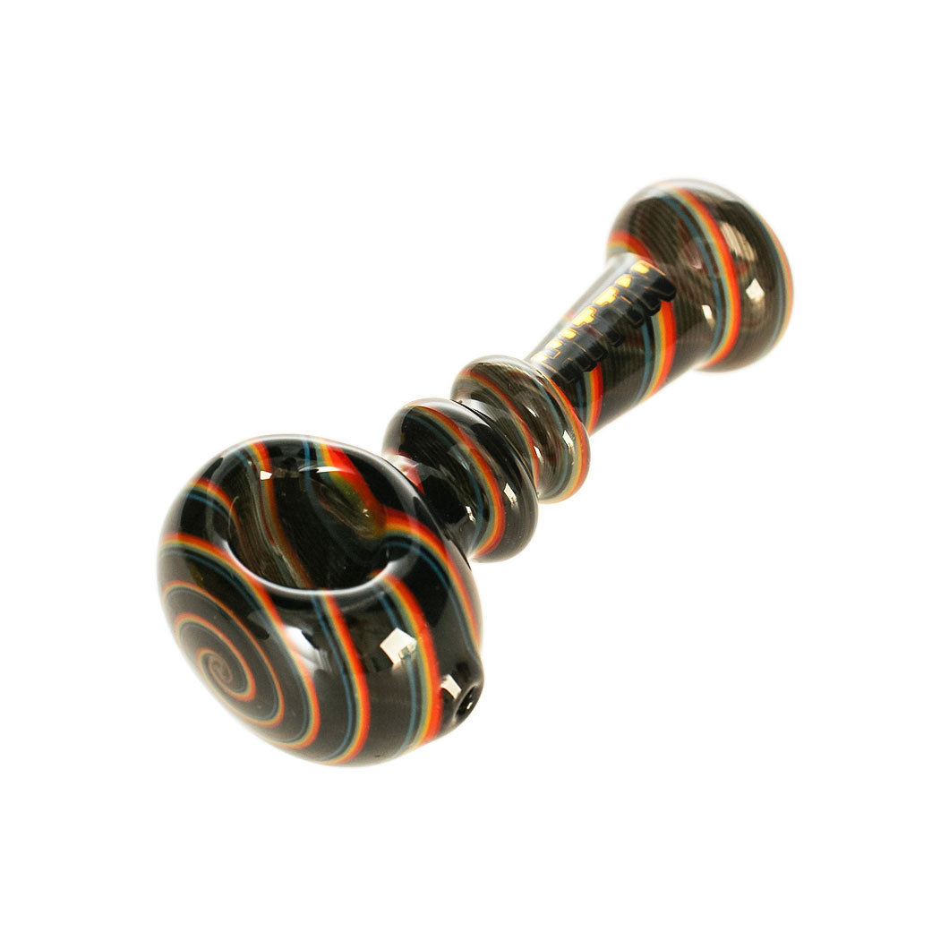 Hittn American Color Glass Spoon Pipe 3.9''