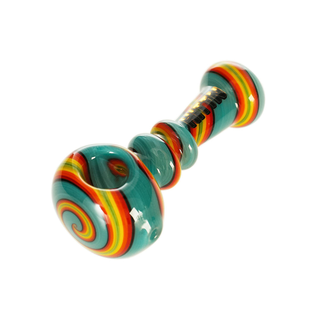Hittn American Color Glass Spoon Pipe 3.9''