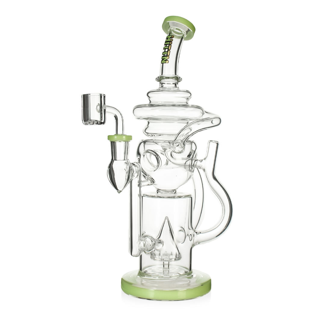 Hittn 11'' Milk Colors Recycler Rig with Pyramid Perc
