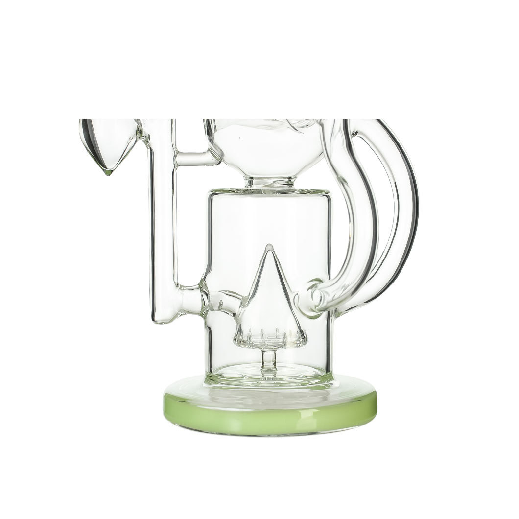 Hittn 11'' Milk Colors Recycler Rig with Pyramid Perc