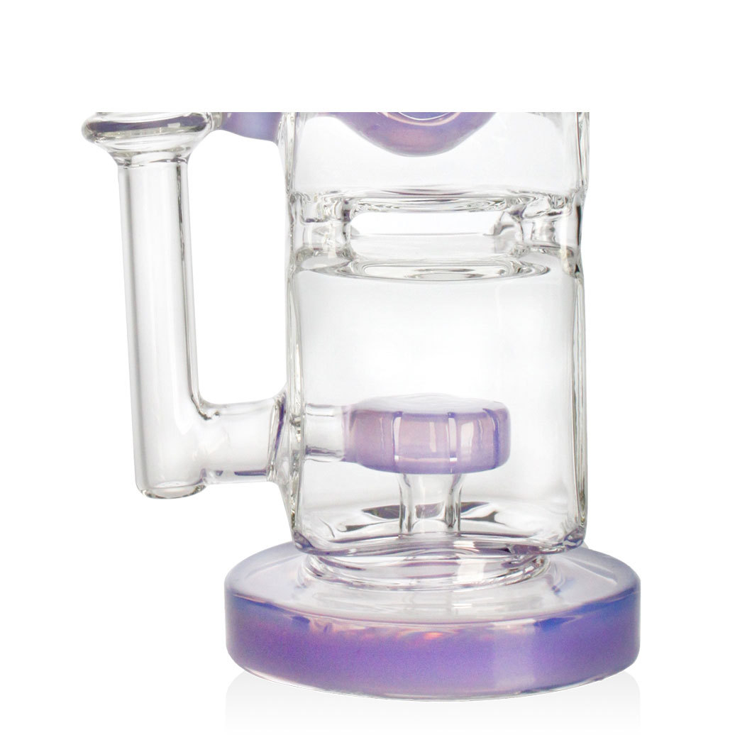 Hittn 7.5'' Portable Dab Rig with 4 Hole Perc & Showerhead Perc