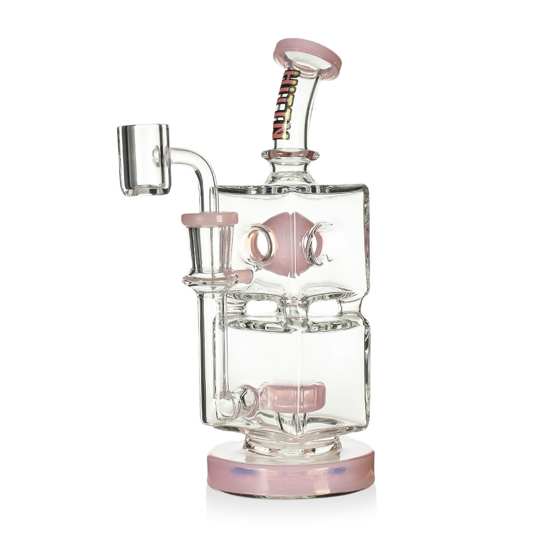 Hittn 7.5'' Portable Dab Rig with 4 Hole Perc & Showerhead Perc