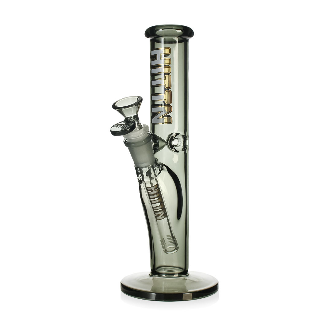 Hittn 10'' Color Glass Straight Tube Ice Bong