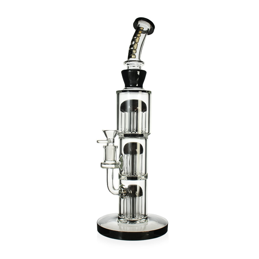 Hittn 10 Tree Arms Perc & Double 8 Tree Arms Perc Bong 14''