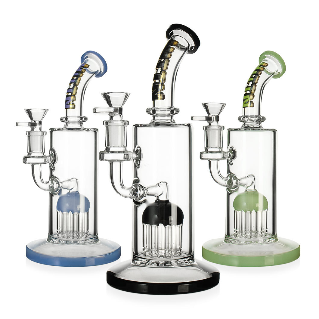 Hittn 8 Tree Arms Perc Glass Bubbler 9.5''