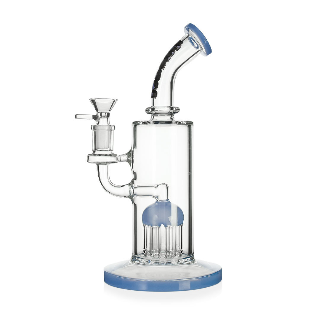 Hittn 8 Tree Arms Perc Glass Bubbler 9.5''