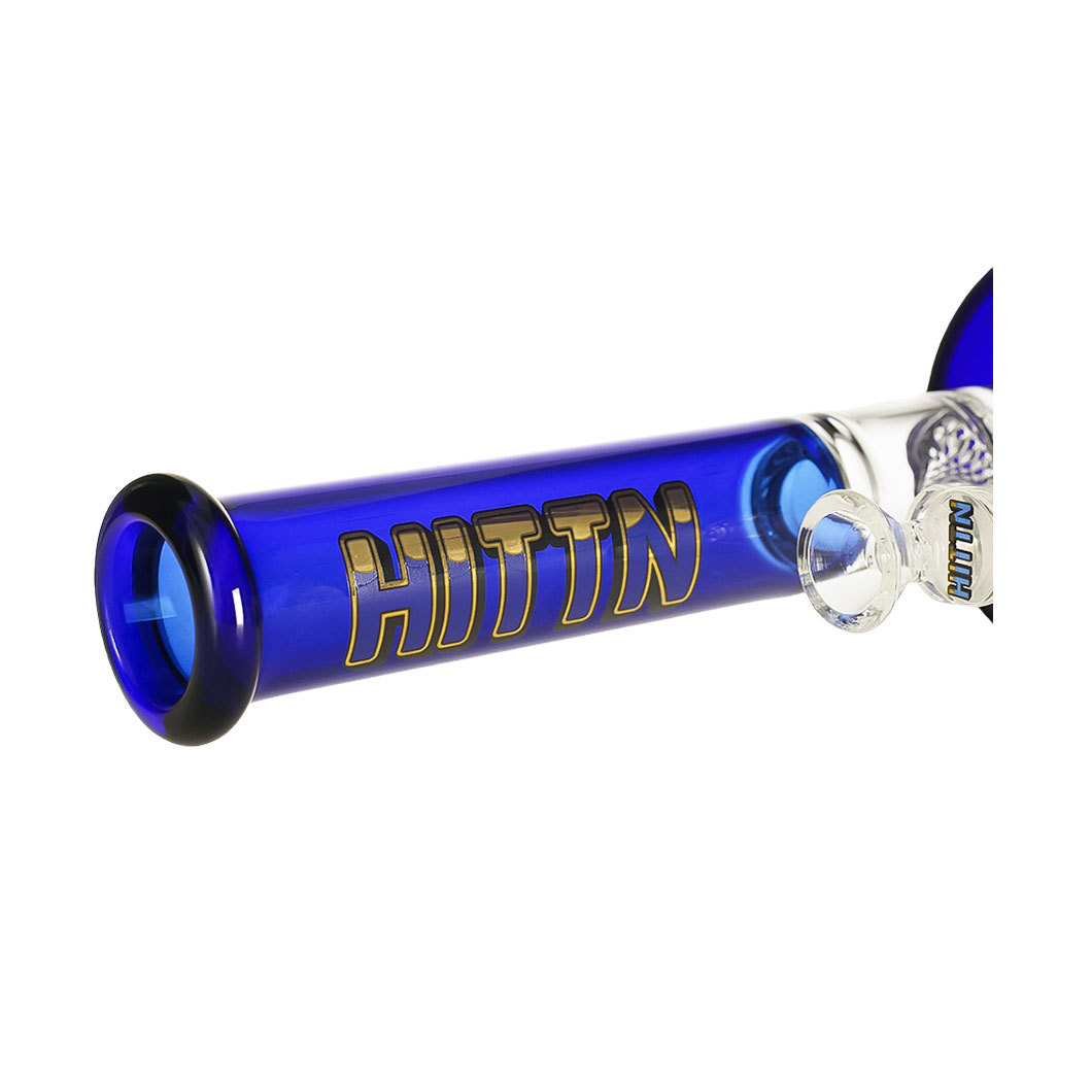 Hittn Honeycomb Perc Straight Bong 10''