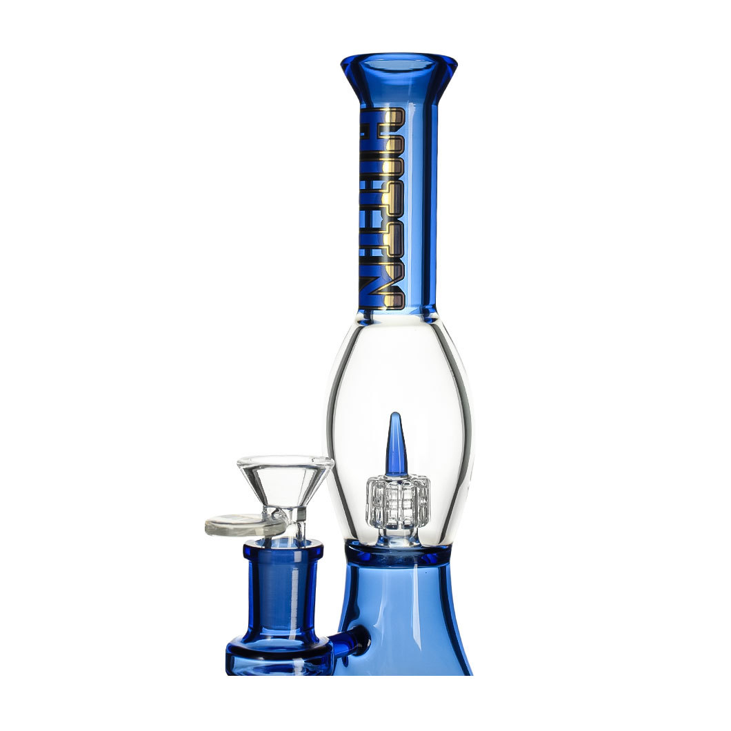 Hittn Showerhead Perc & Matrix Perc Beaker Bong 10''