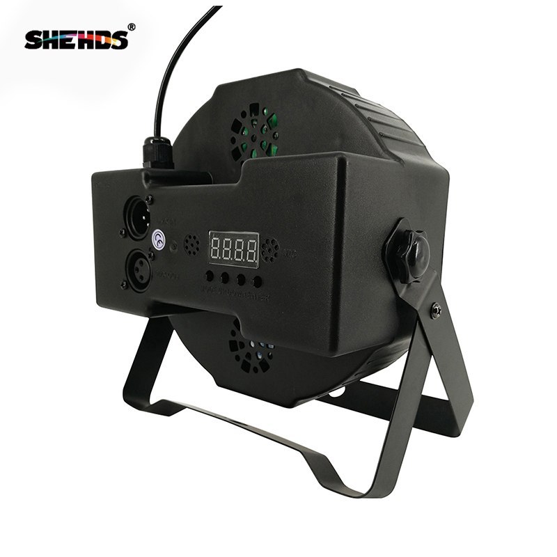 LED Flat Par 7x12W RGBW Fixed Cable DMX Stage Lights High Power Light With Professional For Party KTV Disco DJ