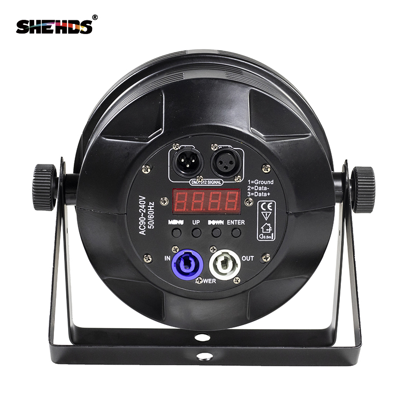Aluminum Alloy Black LED Par 54x4W Cool/Warm Two-tone PowerCon Plug DMX 512 Stage Effect Lighting For Disco DJ Party Free Shipping