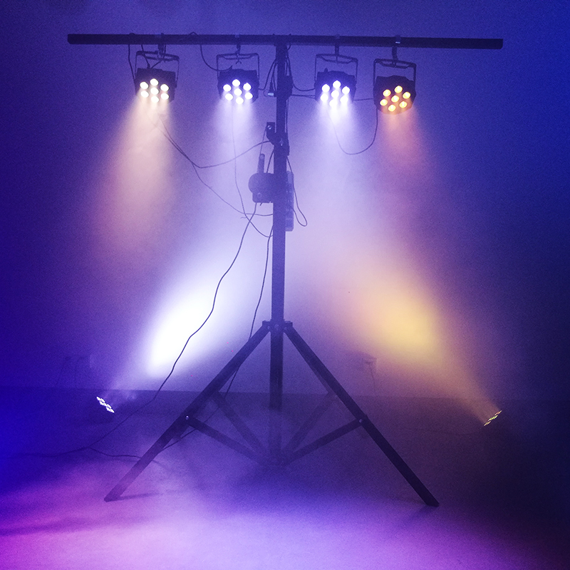 LED Par 7x12W RGBW 4IN1 Lighting Moving Cable Professional For Stage Effect Atmosphere Of Disco DJ Music Party Club Dance Floor