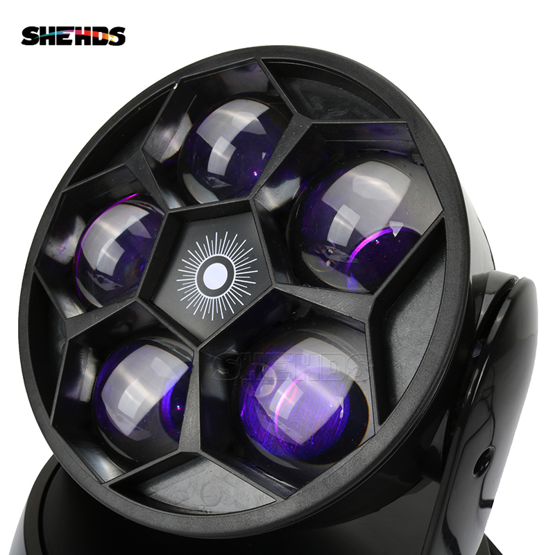 SHEHDS LED Beam+Wash Bees Eyes  5x12W RGBW Lighting For Stage Effect