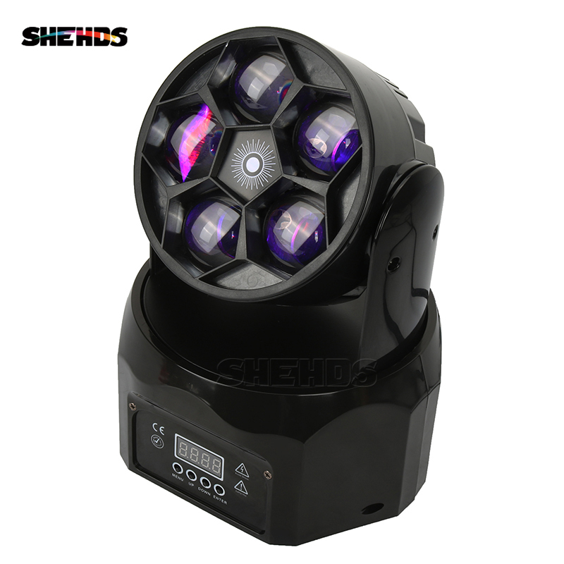 SHEHDS LED Beam+Wash Bees Eyes  5x12W RGBW Lighting For Stage Effect